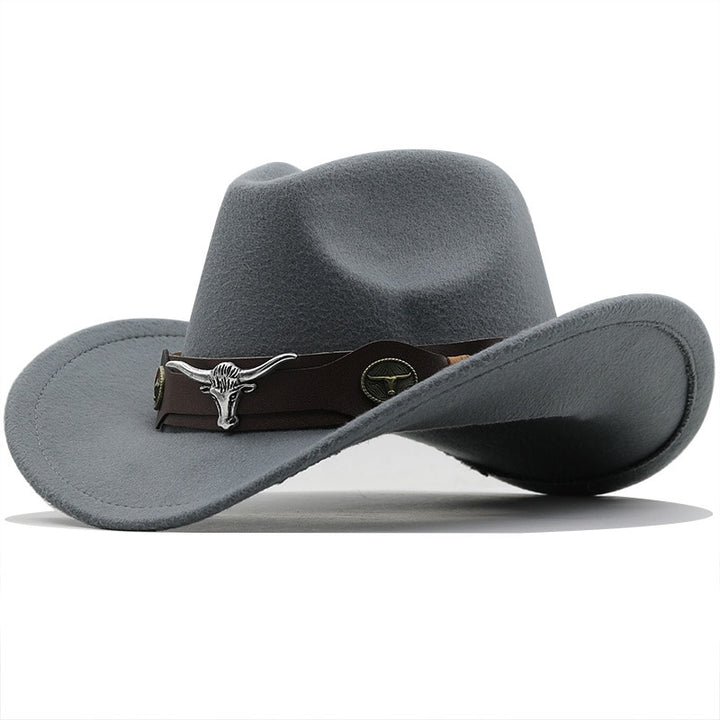 Scarlet Woolen Chapeau: Timeless Western Cowboy Hat