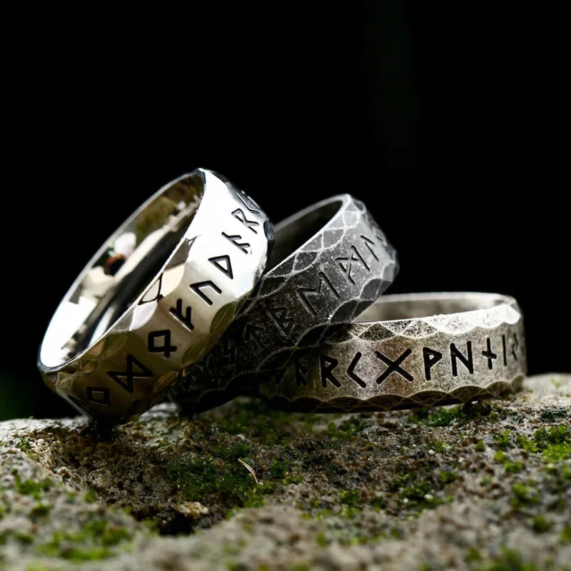 Vintage Odin Norse Viking Amulet - Rune Rings