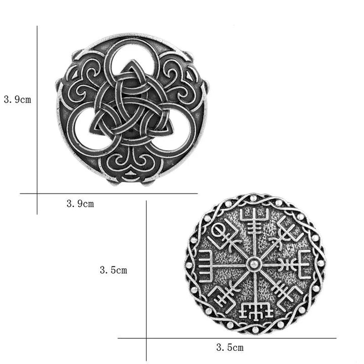 Viking Shield Brooches Pin - Nordic Pin