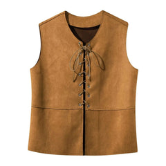 Medieval Renaissance Lace-Up Vest - Kids Halloween Costume - Battling Blades