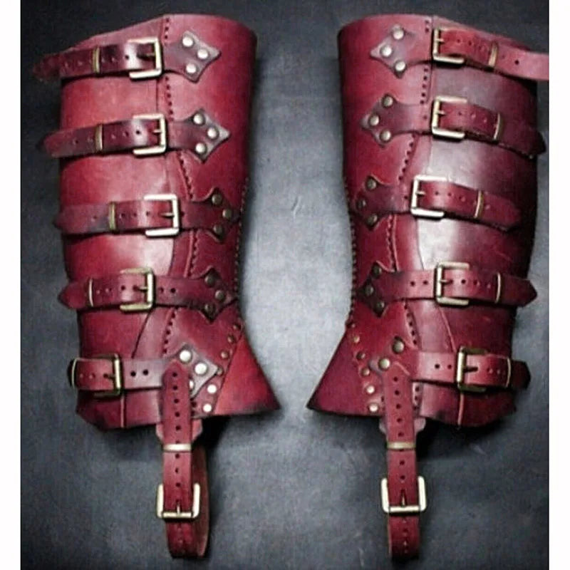 Leg Armor - Renaissance Greaves - Half Chaps- Gaiter- Shoe and Boot Cover