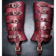 Leg Armor - Renaissance Greaves - Half Chaps- Gaiter- Shoe and Boot Cover - Battling Blades