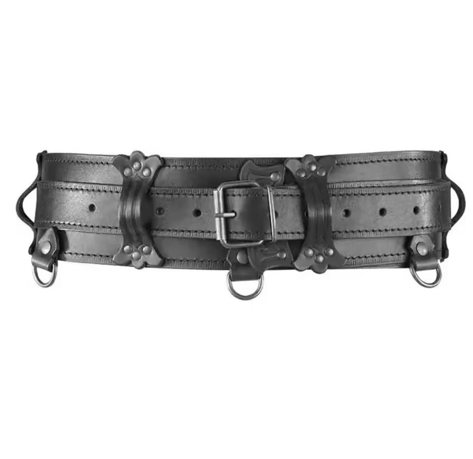 Medieval Leather Belt - Celtic Knight Waistband