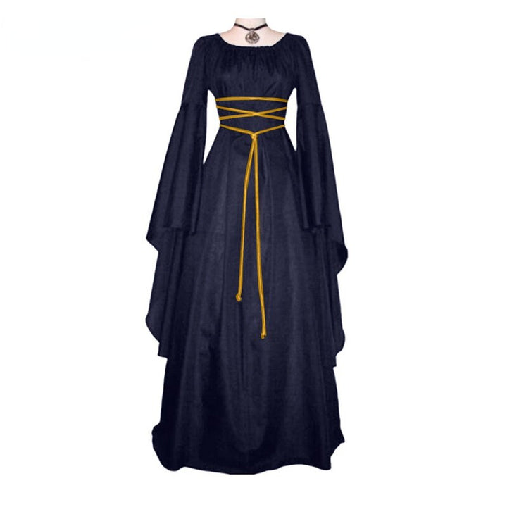 Medieval Retro Gothic Maxi Dress