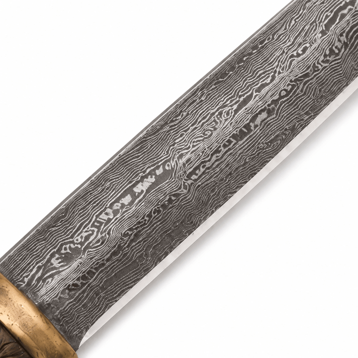 Seax- Damascus Steel Viking Knife- 18" - Battling Blades