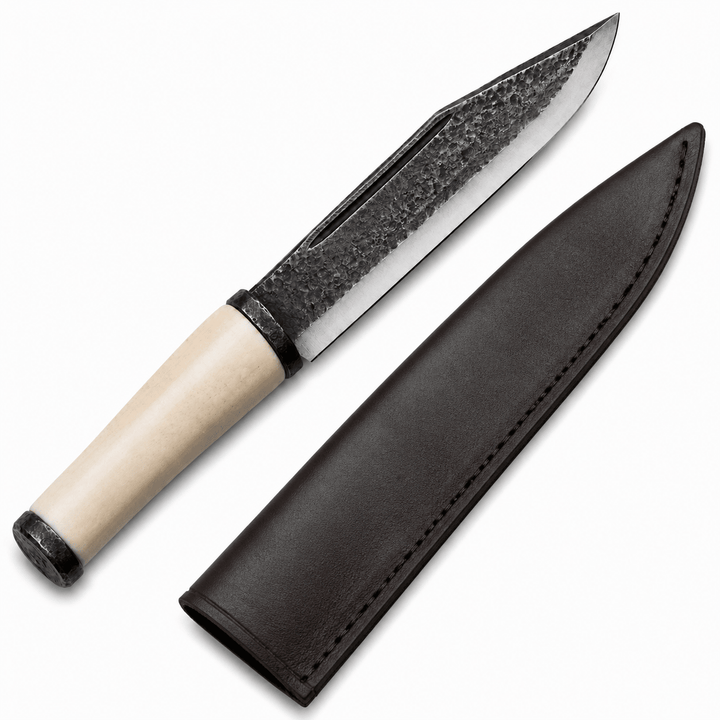 Seax Knife with Bone Handle- 1095 Steel- 18" - Battling Blades