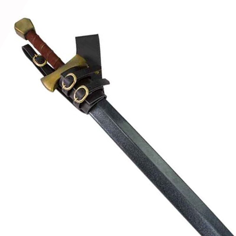 Viking Valor: Adjustable Leather Scabbard Frog