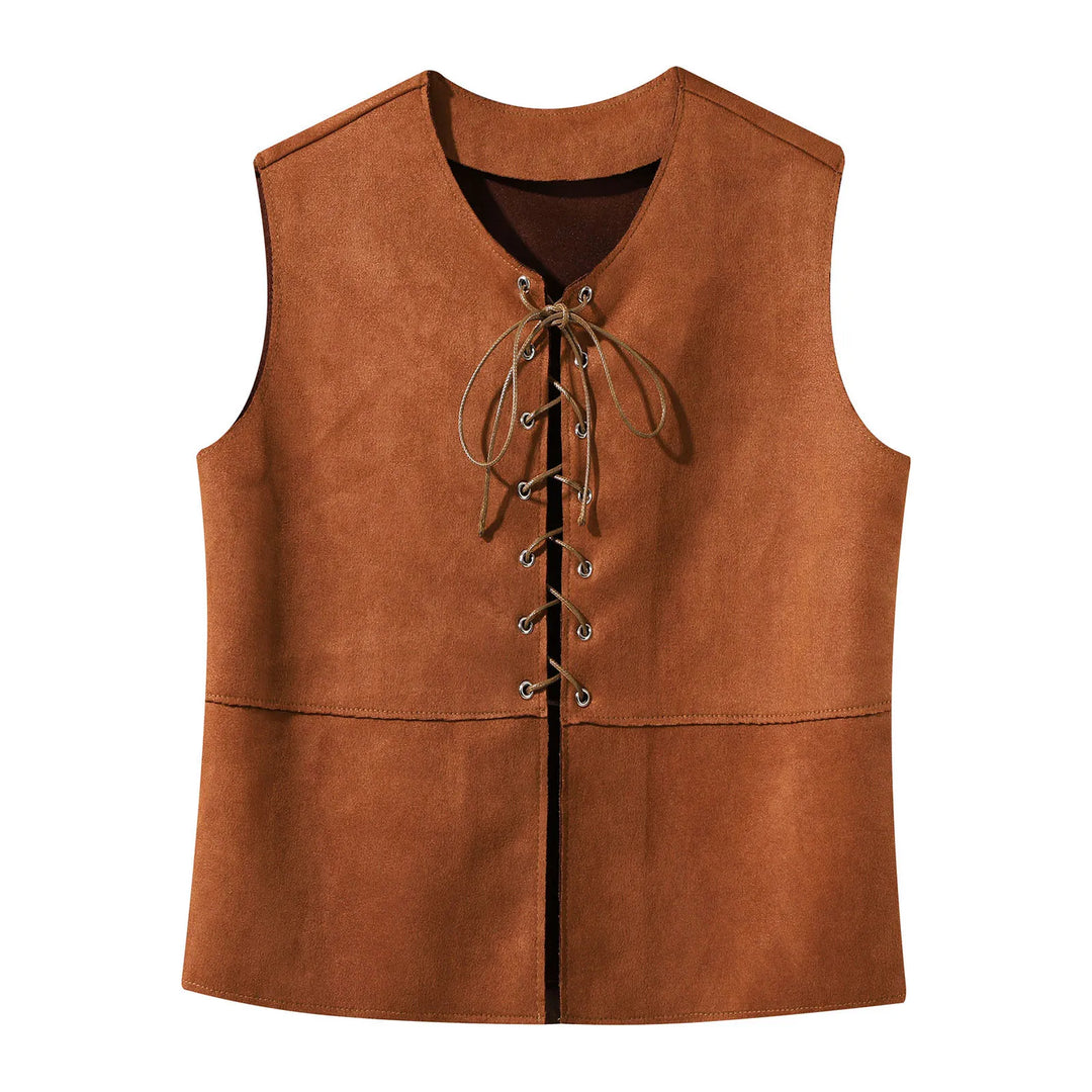 Medieval Renaissance Lace-Up Vest - Kids Halloween Costume