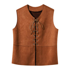 Medieval Renaissance Lace-Up Vest - Kids Halloween Costume - Battling Blades