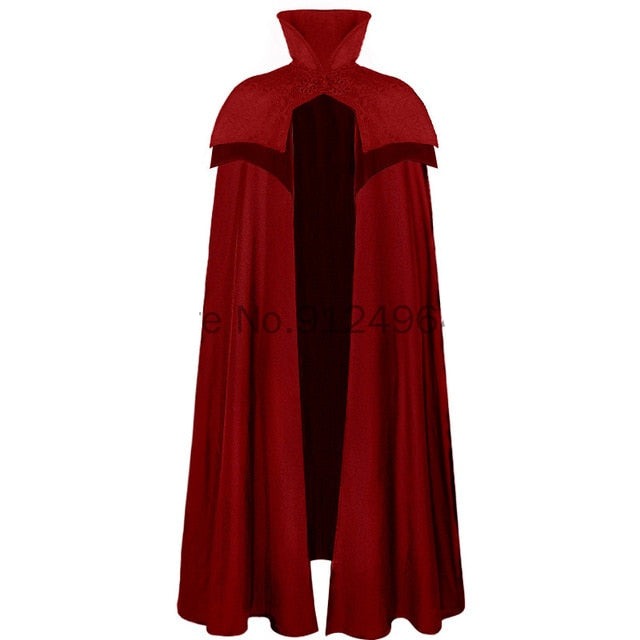 Viking Warrior's Winter Fur-Hooded Cloak