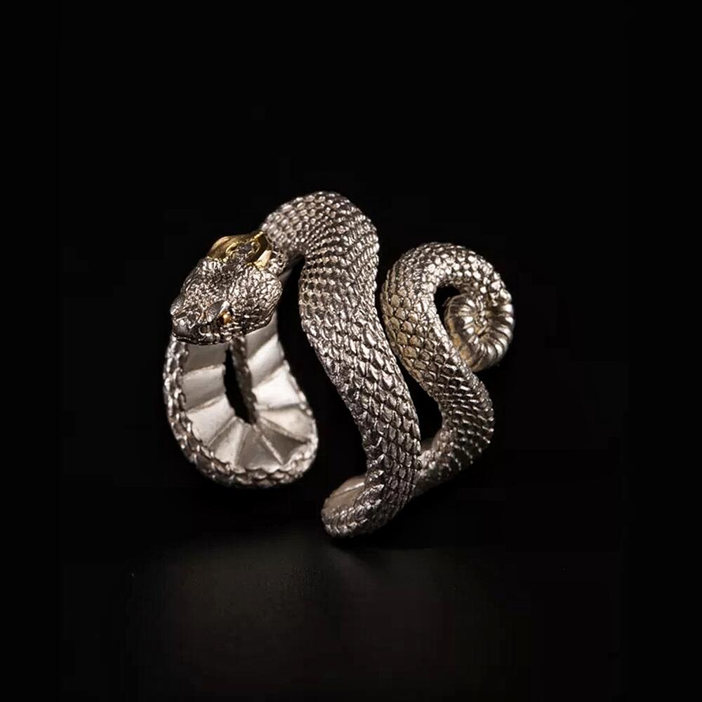 Horned Snake Vintage Ring
