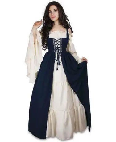 Victorian Over Suit Dress Vest - Renaissance Maxi Dress