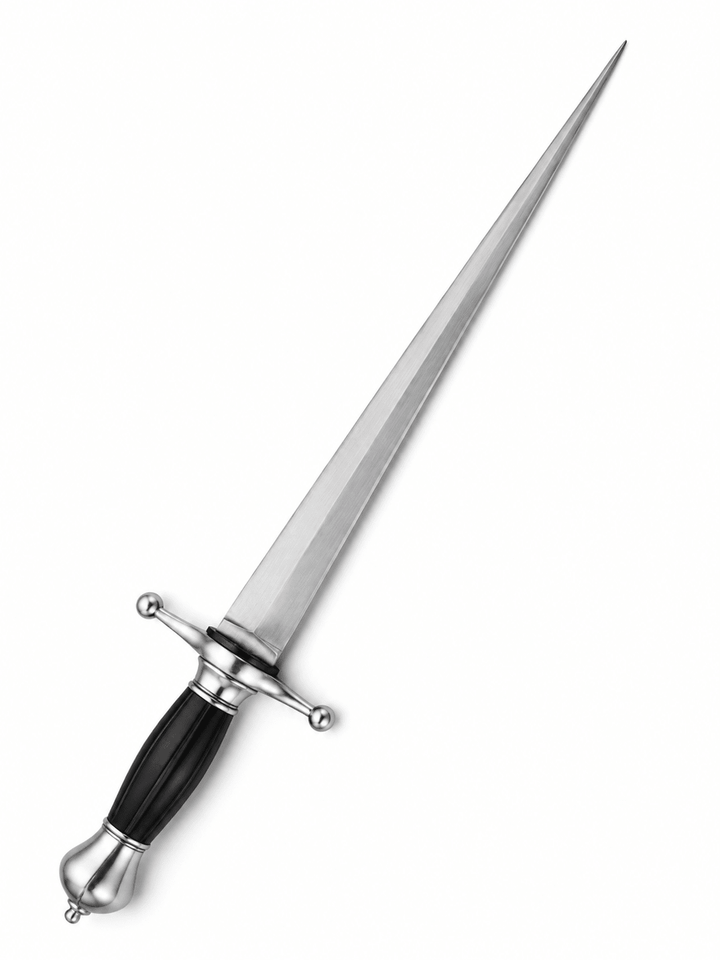 Renaissance Stiletto - 16th Century Italian Blade - 1095 Steel- 12" - Battling Blades