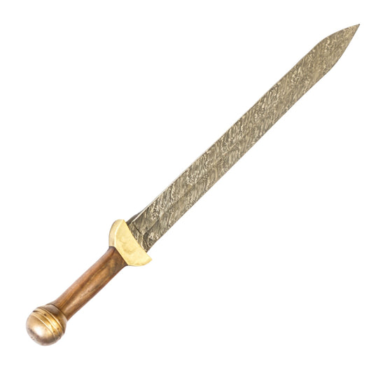 Gladius Sword- High Carbon Damascus Steel Sword- 29"- Gladiator/ Roman Sword