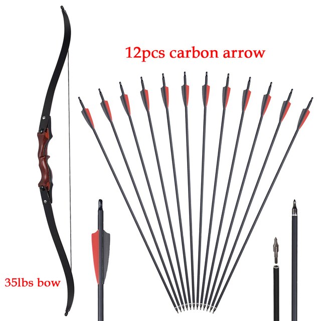 25-50lbs Wood Laminated Recurve Bow