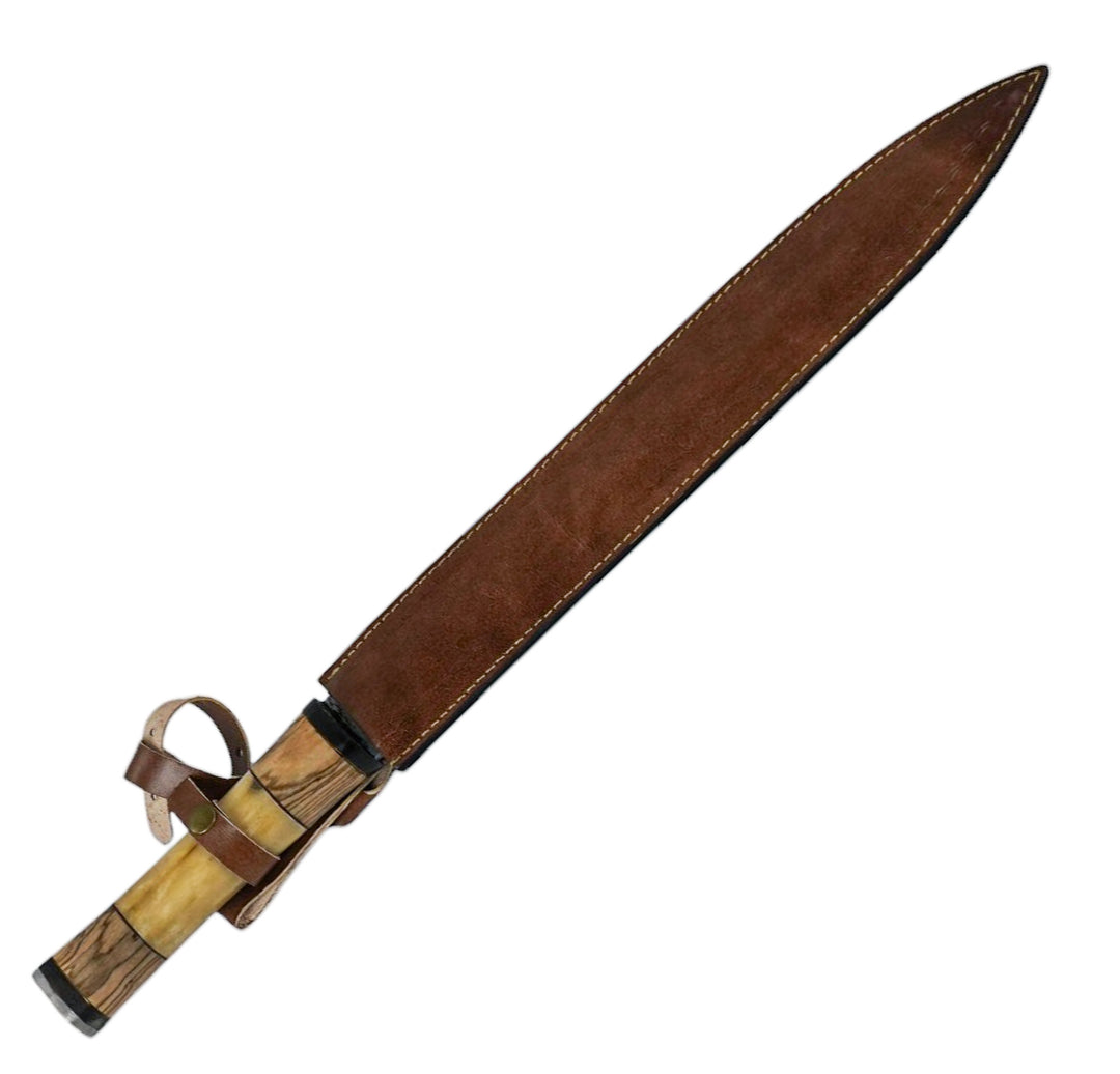 Late Hellenistic Xiphos in Sheath– 1095 Steel- 24” Greek Infantry Sword