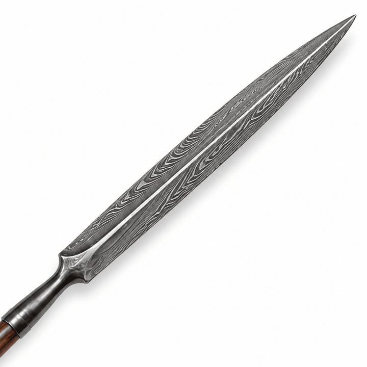 Yari - Damascus Steel- Japanese Spear - 74" - Battling Blades