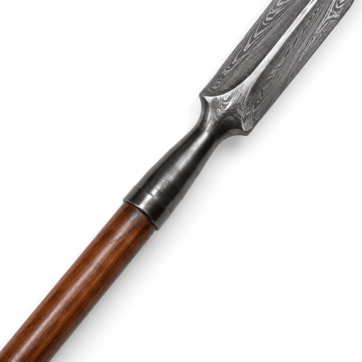 Yari - Damascus Steel- Japanese Spear - 74" - Battling Blades