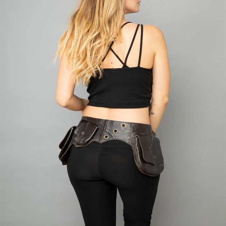 Medieval Pouch Bag Leather Belt Purse Wallet Men Women Steampunk Viking Pirate Cosplay Renaissance Gear Waist Pockets for Adult