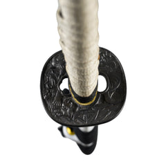 White Katana Sword- High Carbon 1095 Steel Sword with Clay Temper - Battling Blades