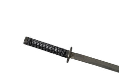 Katana- High Carbon 1095 Steel Sword- Black and White - Battling Blades
