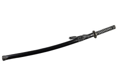 Katana- High Carbon 1095 Steel Sword- Black and White - Battling Blades