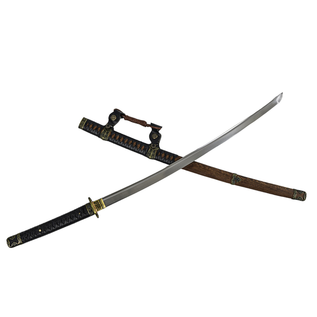 Katana Bundle- 1095 Steel Katana- Maintenance Kit- Sword Sharpener- Sword  Stand