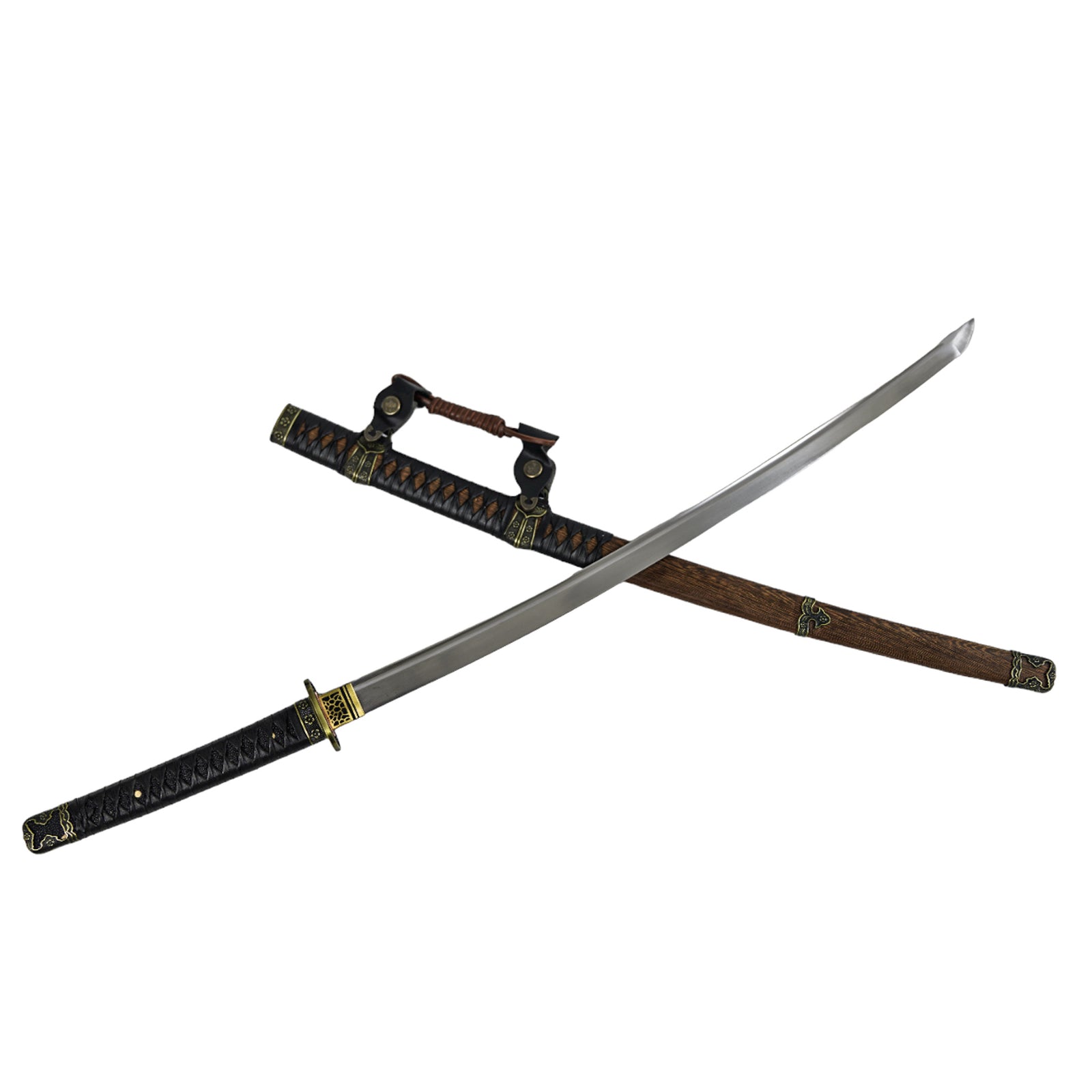 Katana Sword- High Carbon 1095 Steel Sword - Wood Sheath- 41" - Battling Blades