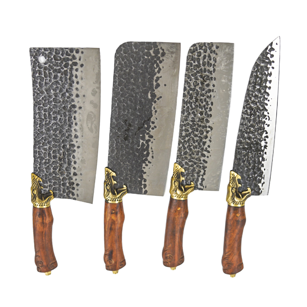 Kitchen Knife Set- Dishwasher Safe Stainless Steel- 4 Lion Knife Set