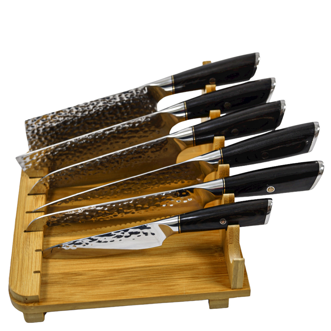 Kitchen Knife Set- Dishwasher Safe Stainless Steel- 6 Knife Set
