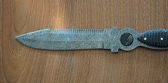 Hunting Knife- High Carbon Damascus Steel Blade- Bowie Knife - Battling Blades