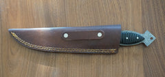 Hunting Knife- High Carbon Damascus Steel Blade- Bowie Knife - Battling Blades