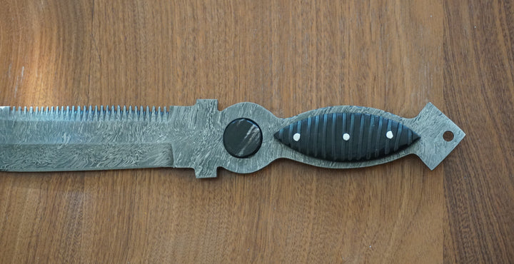 Hunting Knife- High Carbon Damascus Steel Blade- Bowie Knife