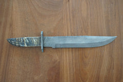 Bowie Knife/ Machete- High Carbon Damascus Steel Sword- Hunting Knife - Battling Blades