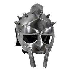 Gladiator Helmet- Metal Helmet- Spike Helmet - Battling Blades