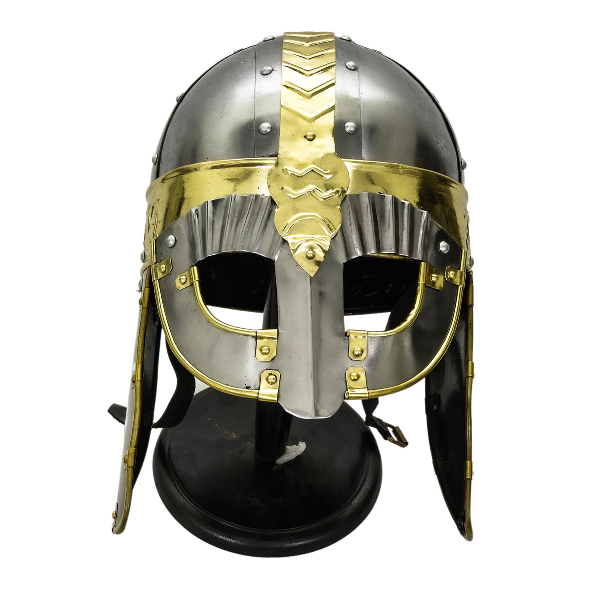 Norman Viking Helmet- Steel Helmet - Battling Blades