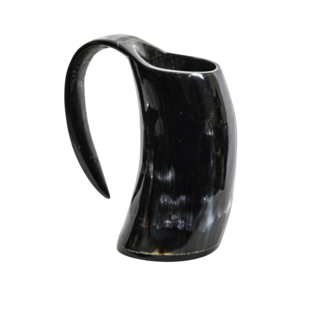 Viking Horn Mug- Light Color - Small Tankard- 8 Fl Oz
