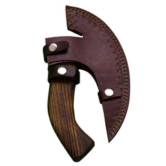 Pizza Rocker Knife- Pizza Cutter- Mezzaluna- 1095 Steel Kitchen Knife - Battling Blades