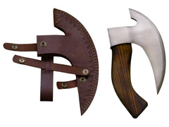 Pizza Rocker Knife- Pizza Cutter- Mezzaluna- 1095 Steel Kitchen Knife - Battling Blades