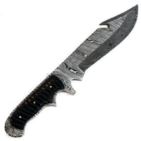 Bowie Knife- Outdoors- High Carbon Damascus Steel Blade- Hunting Knife - 12"