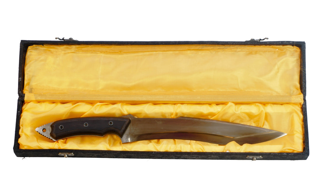 Bowie Knife- Handmade 1095 Steel Machete/ Knife/ Sword- 17"