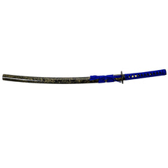 Black Lightning Katana - Blue Handle - High Carbon 1095 Steel Sword - 40.5" - Battling Blades