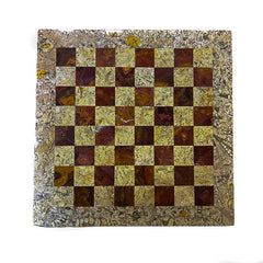 Checkers Set- Draughts- Red and Coral- Coral Border- 12" - Battling Blades