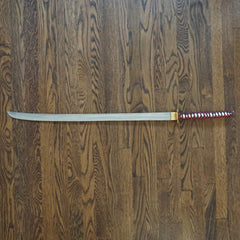 Red Katana Sword- Handmade High Carbon 1095 Steel Sword- 40.5"- Samurai Sword - Battling Blades