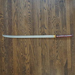 Red Samurai Sword- Handmade High Carbon Damascus Steel Sword- 40.5"- Katana Sword - Battling Blades