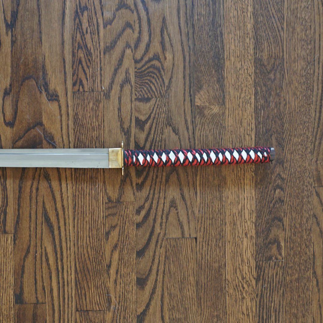 Red Katana Sword- Handmade High Carbon Damascus Steel Sword- 40.5"- Samurai Sword