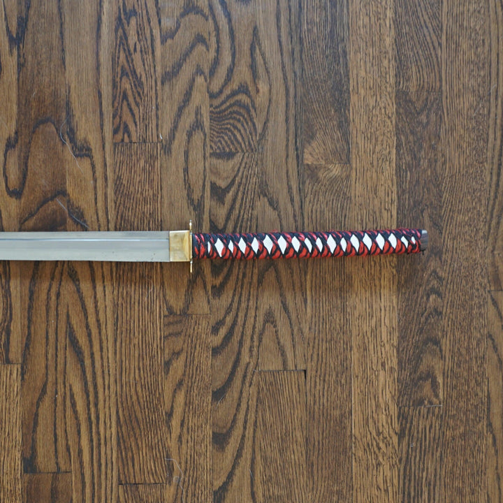 Red Samurai Sword- Handmade High Carbon Damascus Steel Sword- 40.5"- Katana Sword