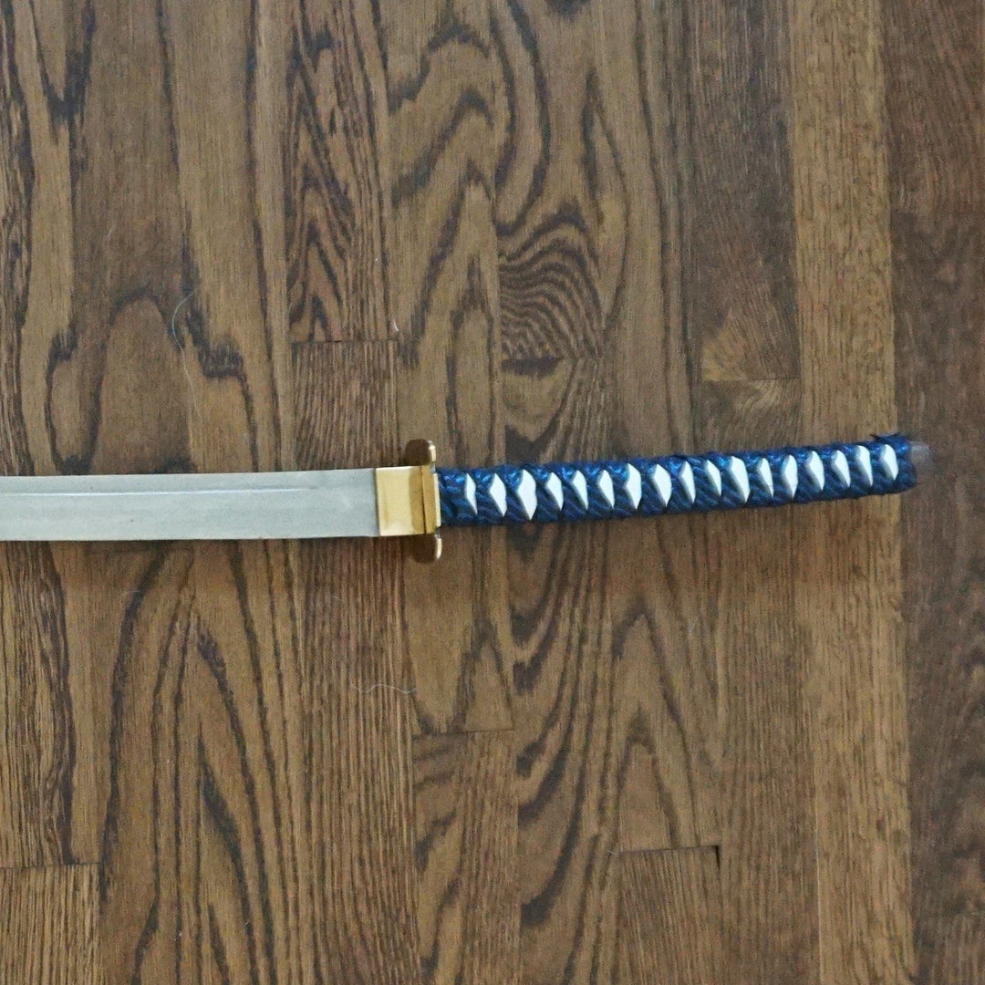 Blue Katana Sword- Handmade High Carbon Damascus Steel Sword- 40.5"-Samurai Sword