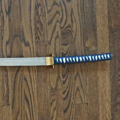 Blue Katana Sword- Handmade High Carbon Damascus Steel Sword- 40.5"-Samurai Sword - Battling Blades