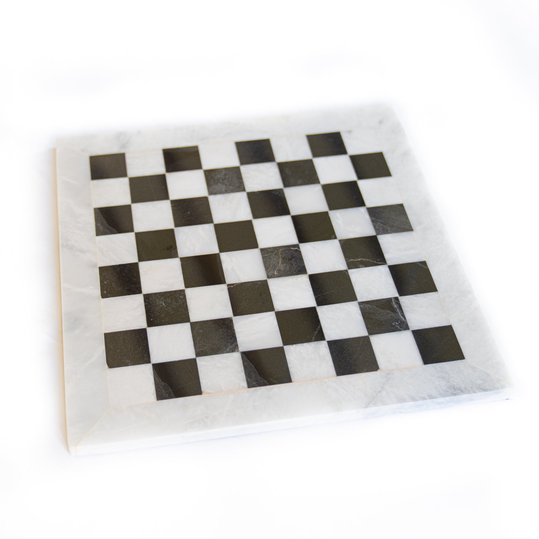14 Black and White Marble Chess Set – Chess House